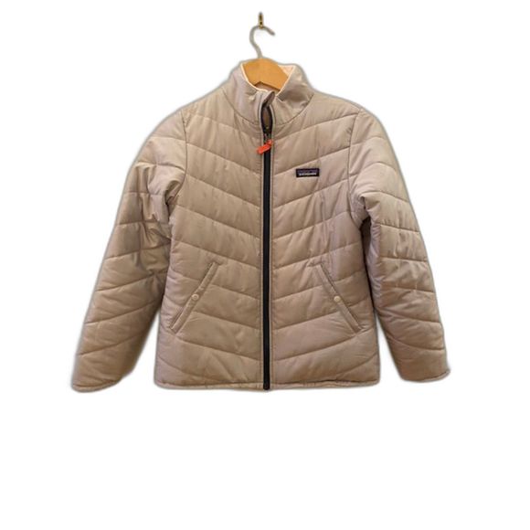 Girls XL Patagonia Reversible Snow Flower Jacket Silver, and Baby